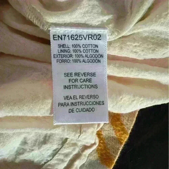 En Crème - Annika Embroidered Shorts - Yellow/Cream Aztec Print - Womens Large - Picture 6 of 6